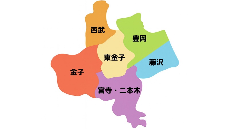 入間市区域図